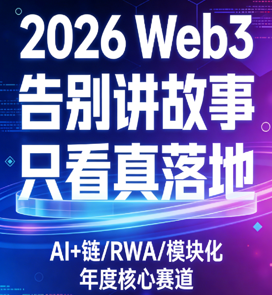 2026 Web3 我的真实感受：不再靠讲故事，开始真落地了